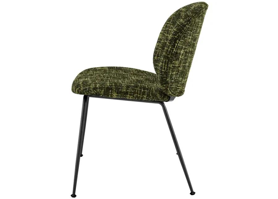 Nisha KD Fabric Dining Side Chair, Allure Green