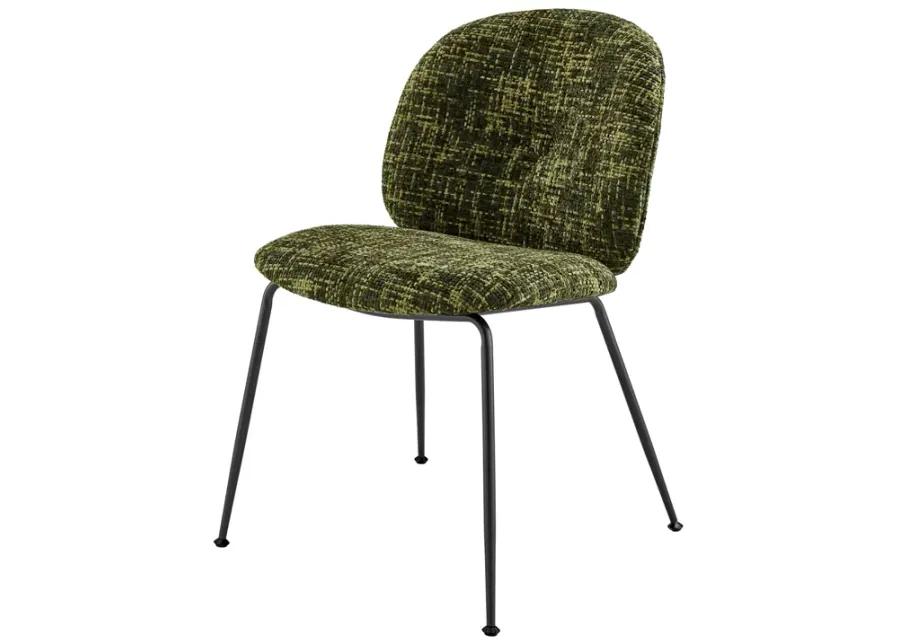 Nisha KD Fabric Dining Side Chair, Allure Green