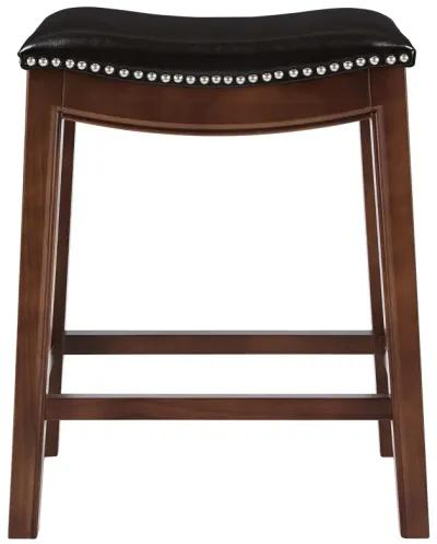 Elmo KD Bonded Leather Counter Stool, Brown