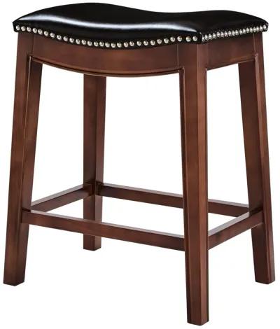 Elmo KD Bonded Leather Counter Stool, Brown