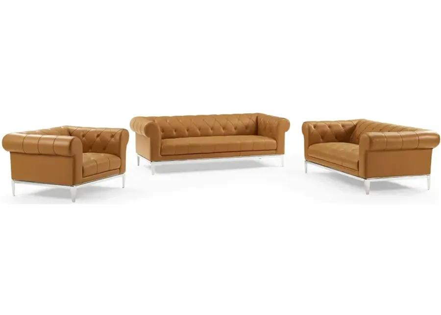 Idyll 3 Piece Upholstered Leather Set