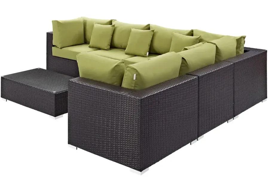 Convene 7 Piece Outdoor Patio Sectional Set