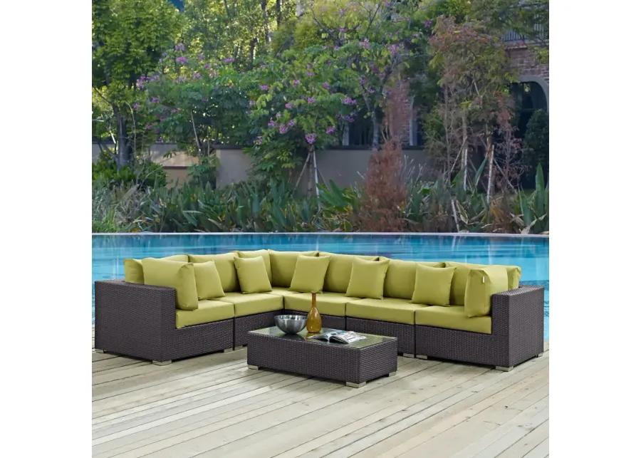 Convene 7 Piece Outdoor Patio Sectional Set