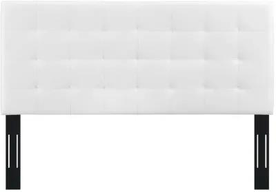 Paisley Tufted Full / Queen Upholstered Faux Leather Headboard