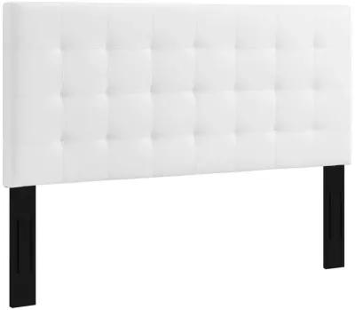 Paisley Tufted Full / Queen Upholstered Faux Leather Headboard