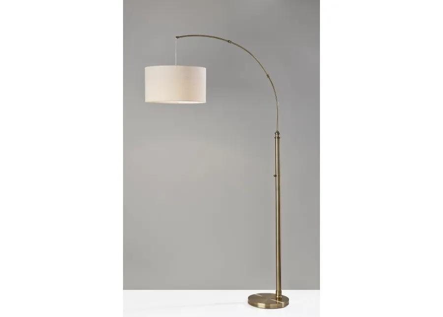 Barton Arc Lamp- Antique Brass