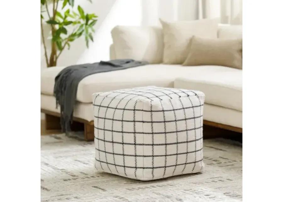 Charmaine NEPF-001 18"H x 18"W x 18"D Pouf