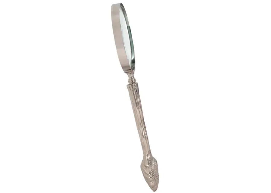 11" Seashell Magnifying Glass, Silver