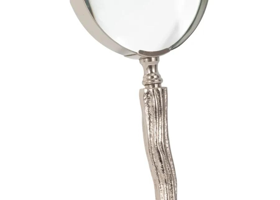 11" Seashell Magnifying Glass, Silver