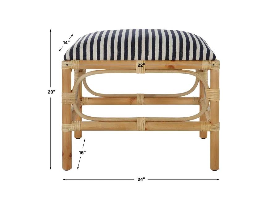 Laguna Small Striped Bench