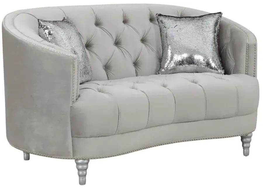 Avonlea 2-piece Tufted Living Room Set Grey