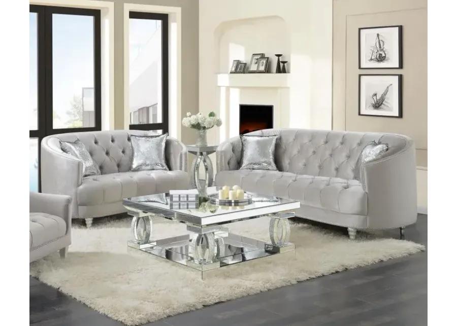 Avonlea 2-piece Tufted Living Room Set Grey