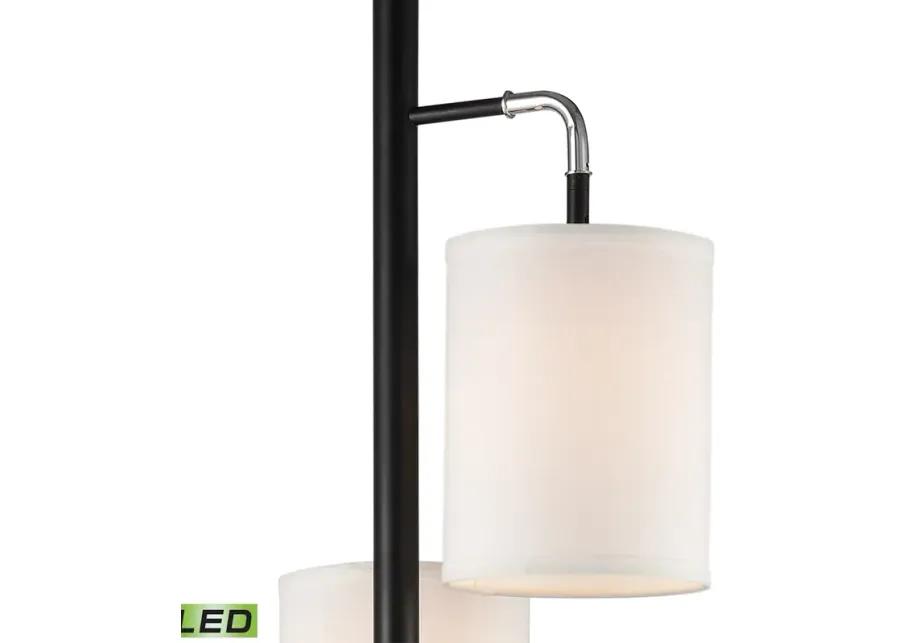 Uprising 72'' High 3-Light Floor Lamp - Black - Includes LED Bulbs