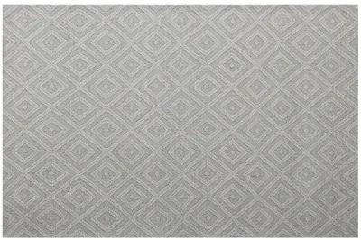 Bigen Cel Ivory Transitional Diamond Organic Wool Indoor Area Rug, 5' x 7'9"