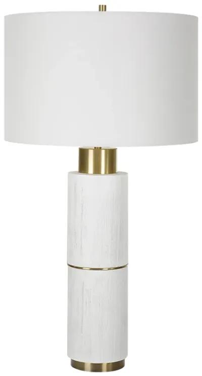 Ruse Whitewashed Table Lamp