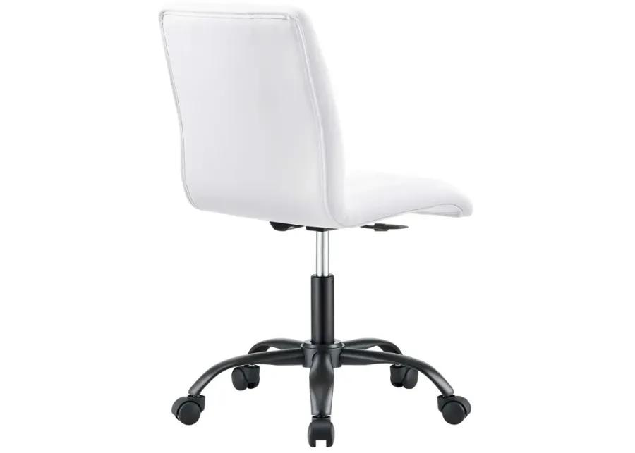 Prim Armless Vegan Leather Office Chair