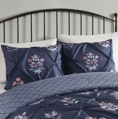 3 Piece Pintuck Duvet Cover Set