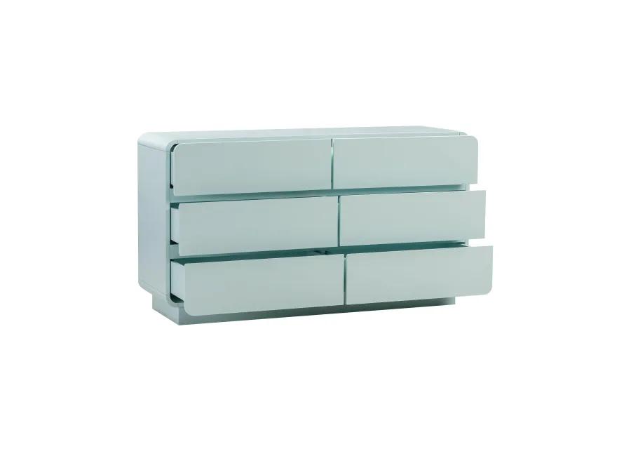 Sagura Blue 6-Drawer Dresser