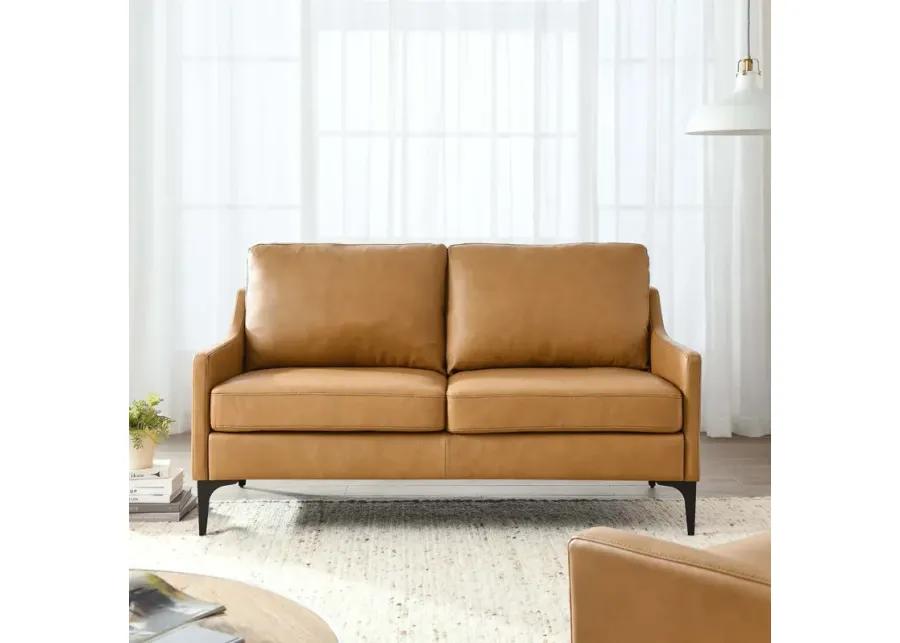 Corland Leather Loveseat