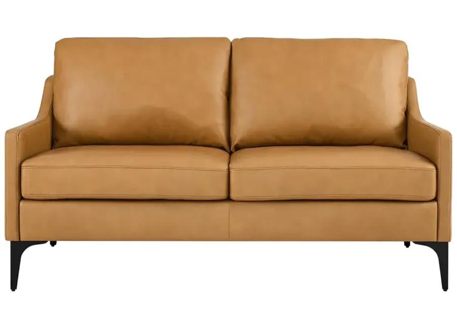 Corland Leather Loveseat