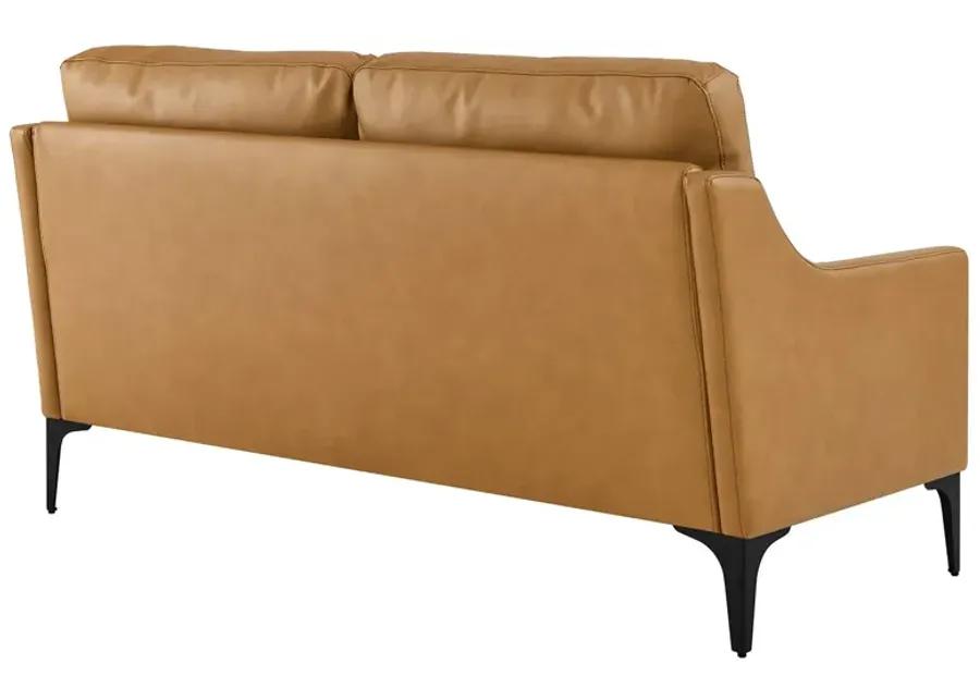 Corland Leather Loveseat