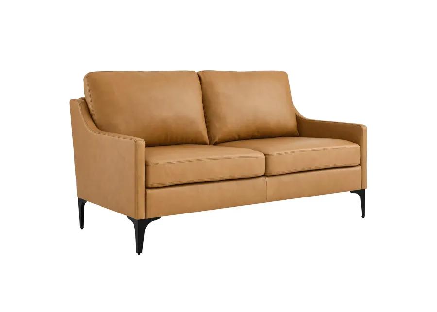 Corland Leather Loveseat