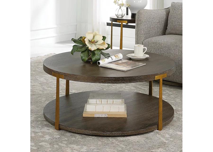 Palisade Round Wood Coffee Table