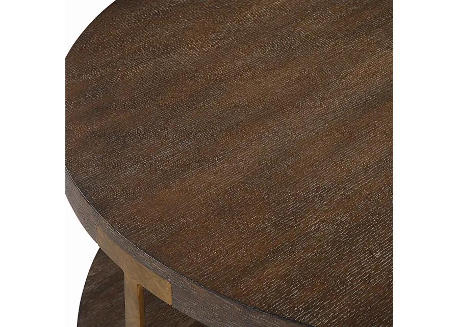 Palisade Round Wood Coffee Table