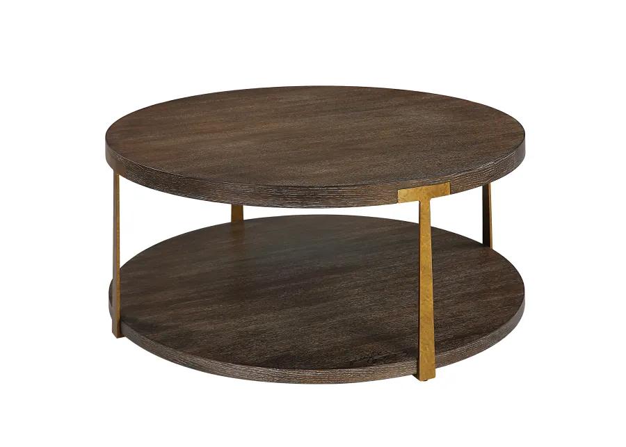 Palisade Round Wood Coffee Table