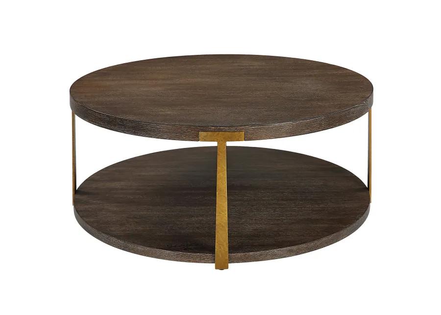 Palisade Round Wood Coffee Table