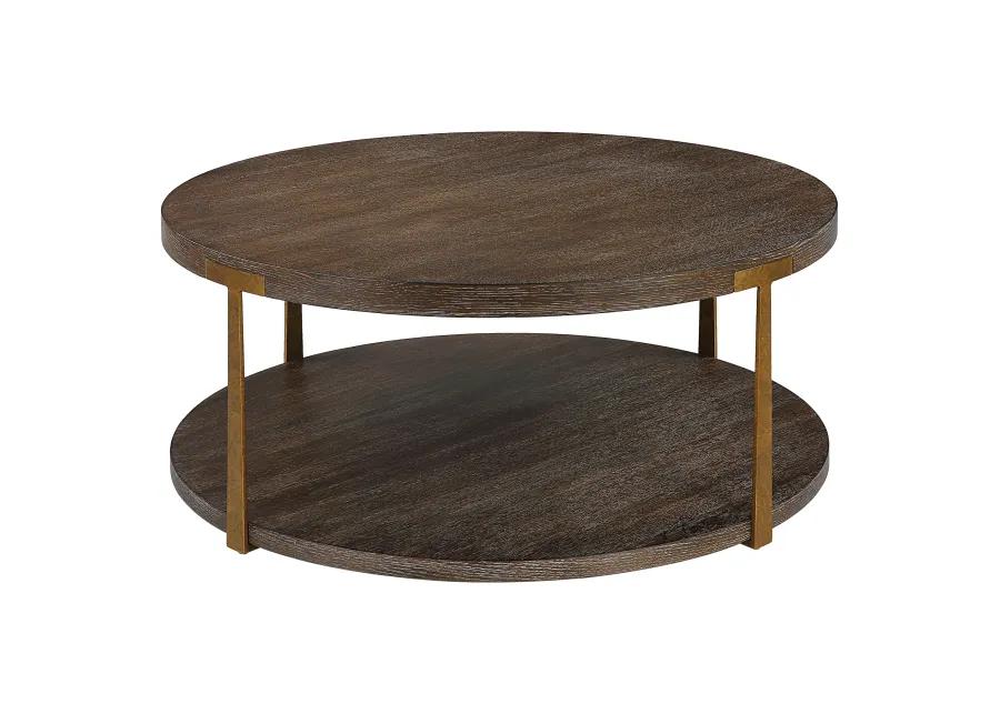 Palisade Round Wood Coffee Table