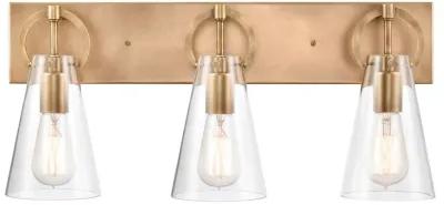 Gabby 23" Wide 3-Light Vanity Light - Brass