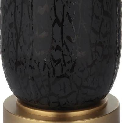 Spyglass Black Wood Grain Table Lamp