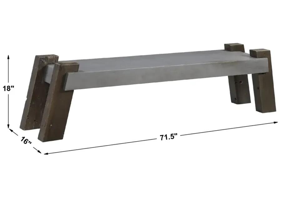 Lavin Industrial Concrete Bench