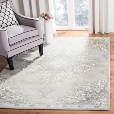 Brentwood 802 Grey / Ivory 12' X 12' Square Square Powerloomed Rug