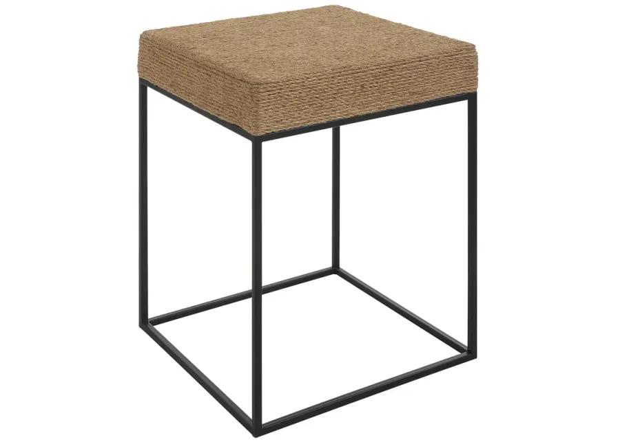 Laramie Rustic Rope Accent Table