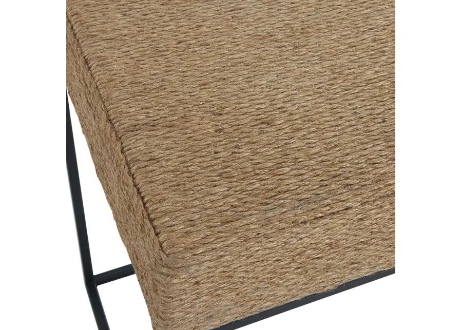 Laramie Rustic Rope Accent Table