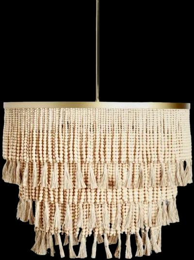 Brittany Natural Beaded Chandelier