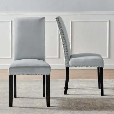 Parcel Performance Velvet Dining Side Chairs - Set of 2