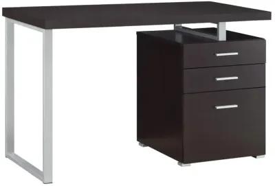 Brennan 3-drawer Office Desk Cappuccino