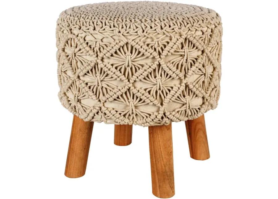 Mandala MDL-004 16"H x 16"W x 16"D Stool