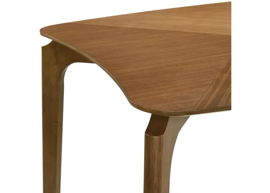 Kalia Wood Dining Table in Walnut Finish