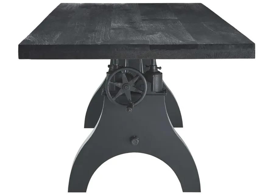 Genuine 96" Crank Adjustable Height Dining and Conference Table