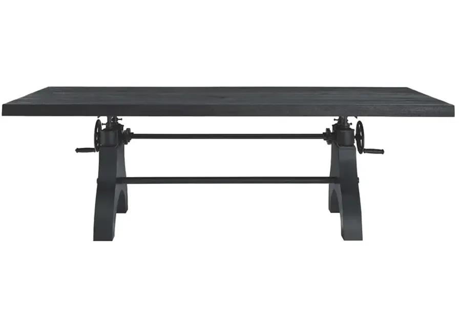 Genuine 96" Crank Adjustable Height Dining and Conference Table