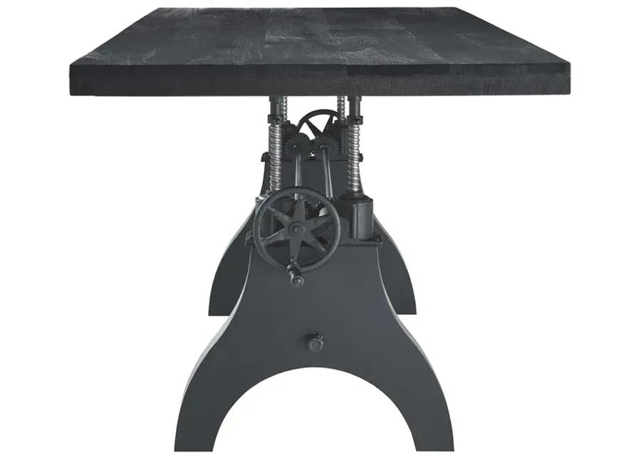 Genuine 96" Crank Adjustable Height Dining and Conference Table