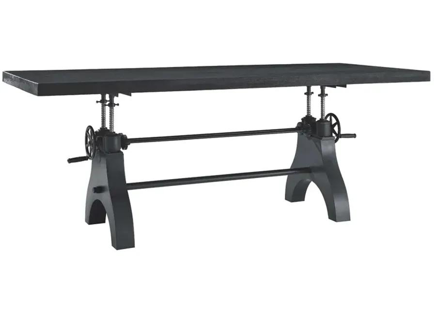 Genuine 96" Crank Adjustable Height Dining and Conference Table