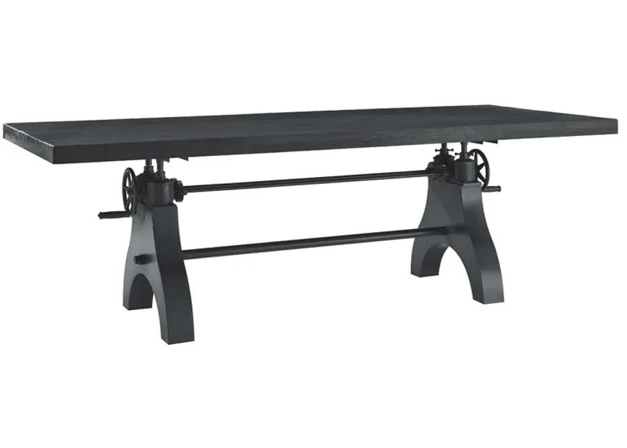 Genuine 96" Crank Adjustable Height Dining and Conference Table