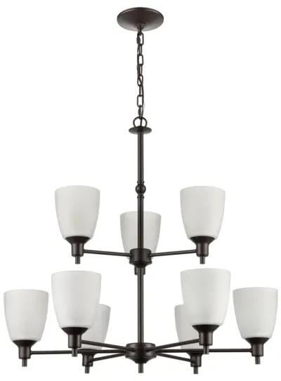 Jackson 29" Wide 9-Light Chandelier - Oil Rubbed Bronze