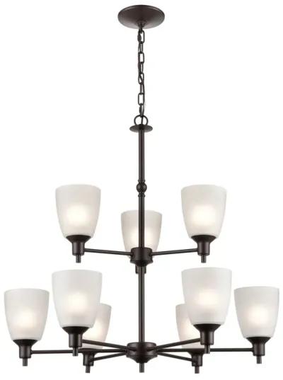 Jackson 29" Wide 9-Light Chandelier - Oil Rubbed Bronze