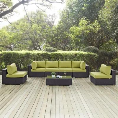 Convene 7 Piece Outdoor Patio Sectional Set